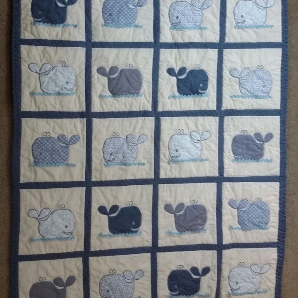 Whalecome Baby (Baby Quilt 6)