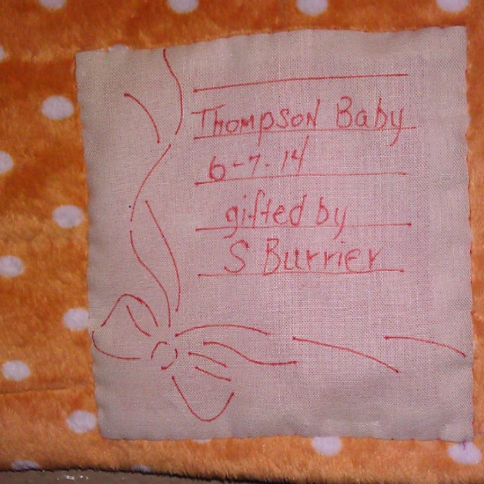 Thompson Baby quilt 2014