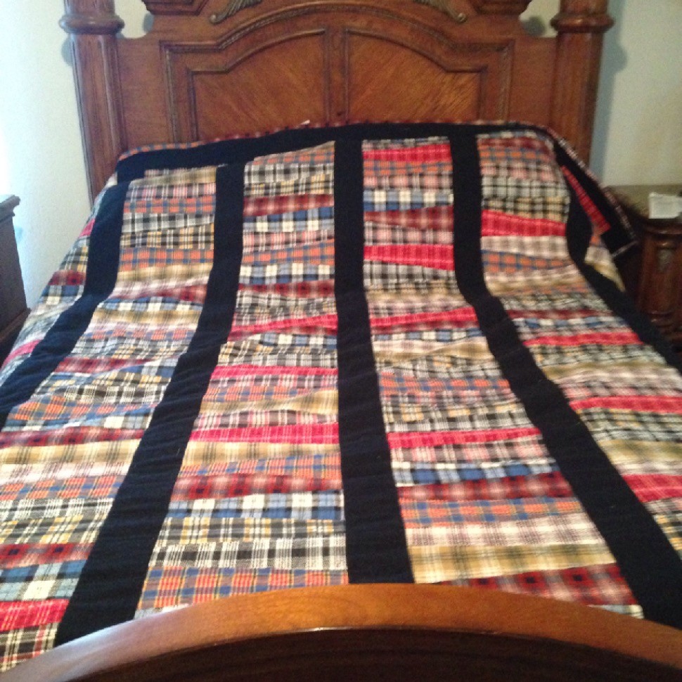Wedge Plaid Flannel Quilt
