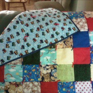 A quilt for baby Vincent.  
