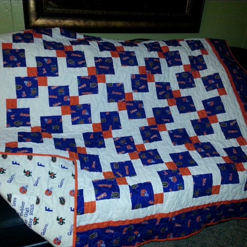 Disappearing 9 Patch - Gator quilt 