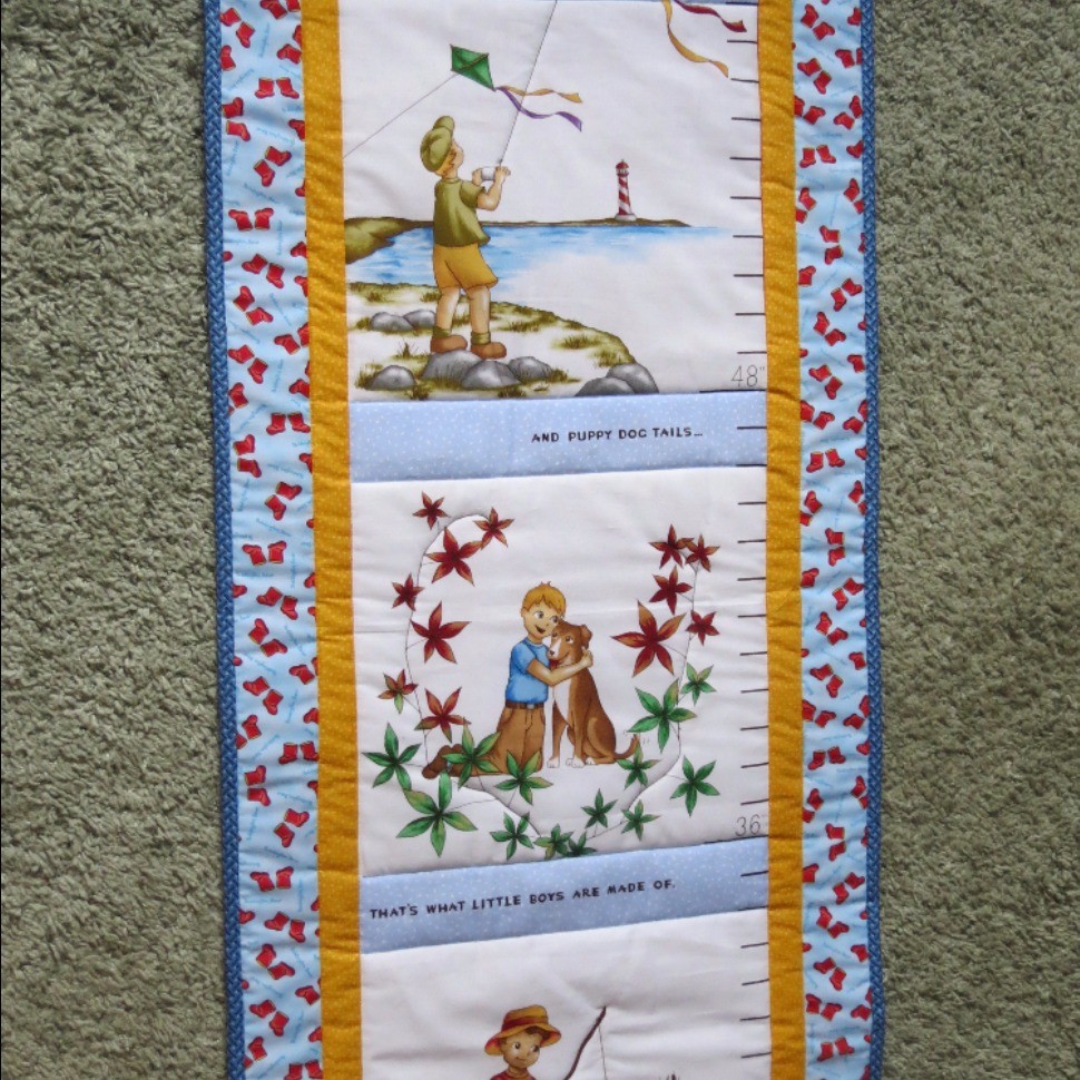 Quilted Growth Charts for Grandkids