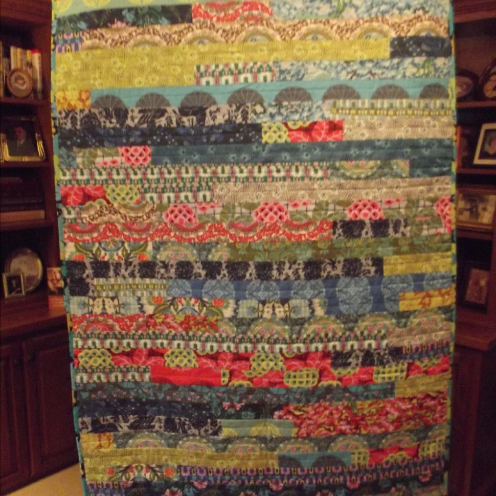 Modified Jelly Roll Race Quilt