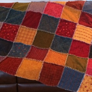 Flannel rag quilt