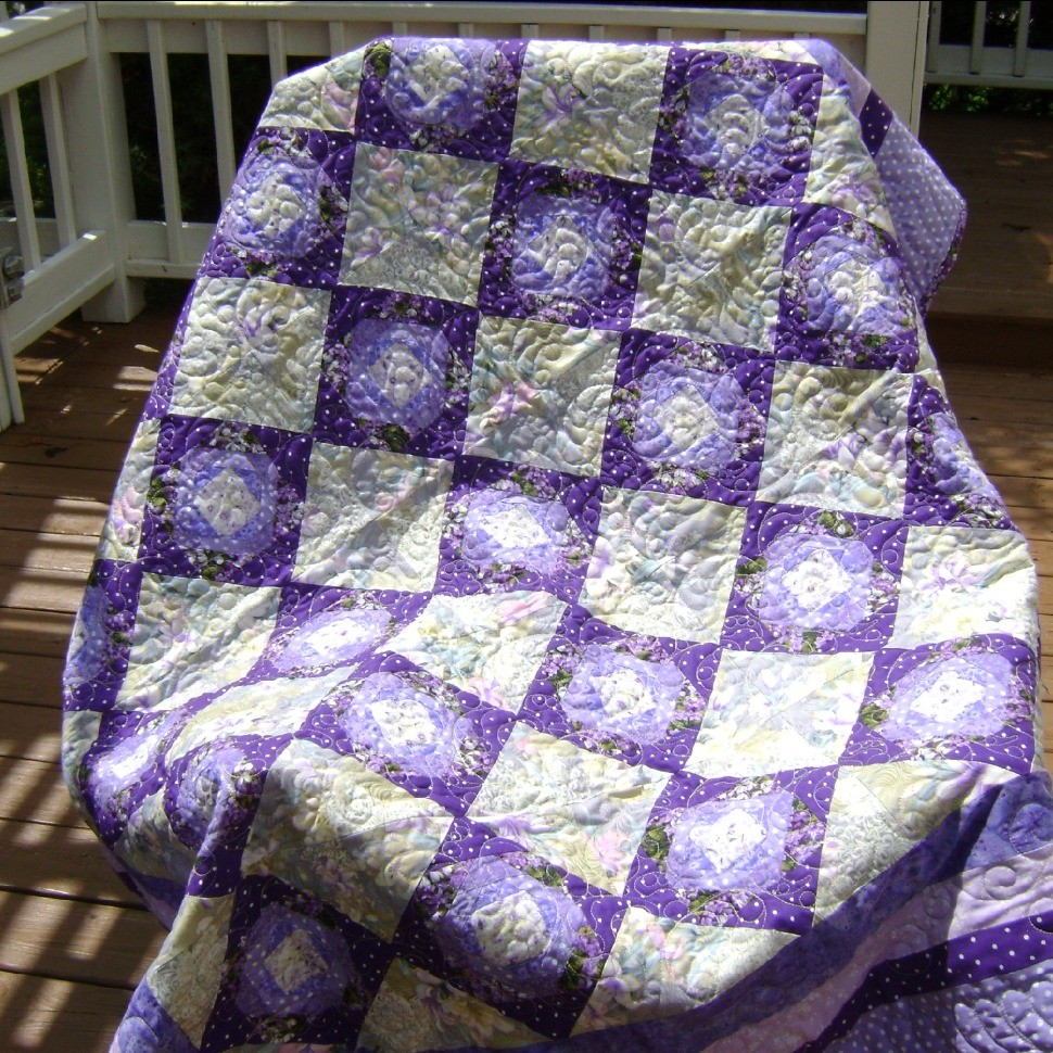Purple Batik Quilt