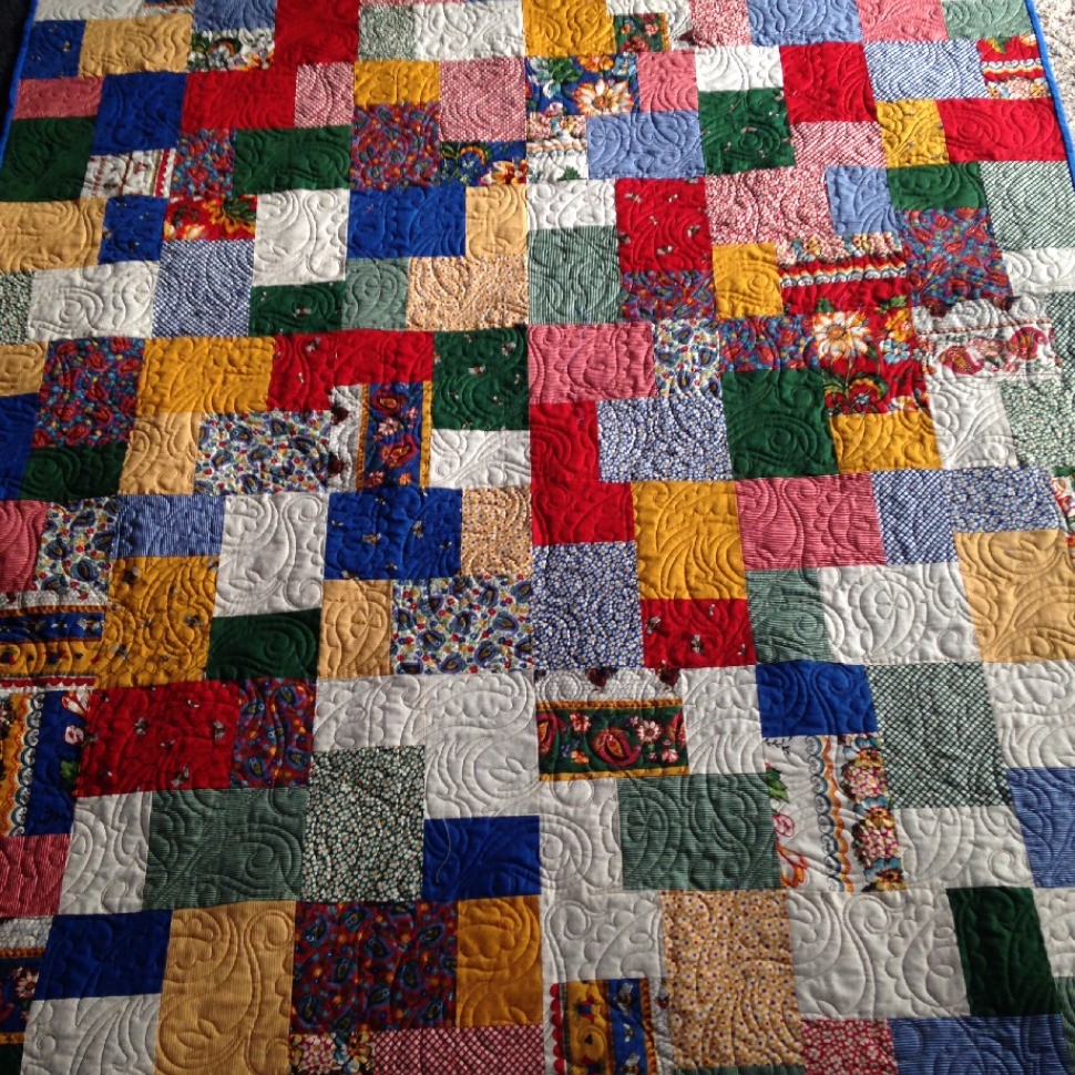 Mom's Scrappy Quilt