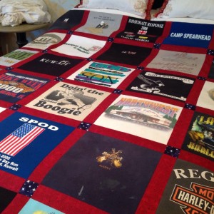 My baby brothers tee shirt quilt