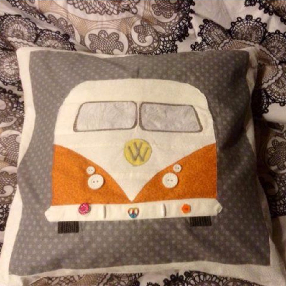 VW 40TH BIRTHDAY THROW Pillow