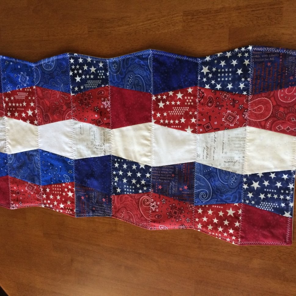July 4th Holiday Table Runner