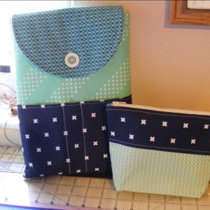 Ipad Case and Zippered Pouch
