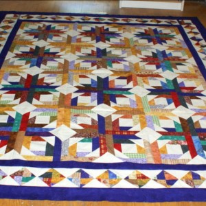 Pineapple Blossom quilt top