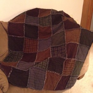Father's Day Rag Quilt