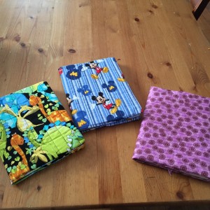 Quilted notebook cover