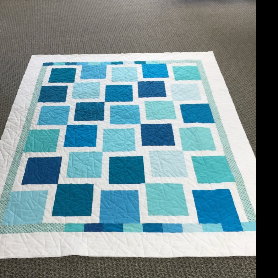 Blue Block Quilt