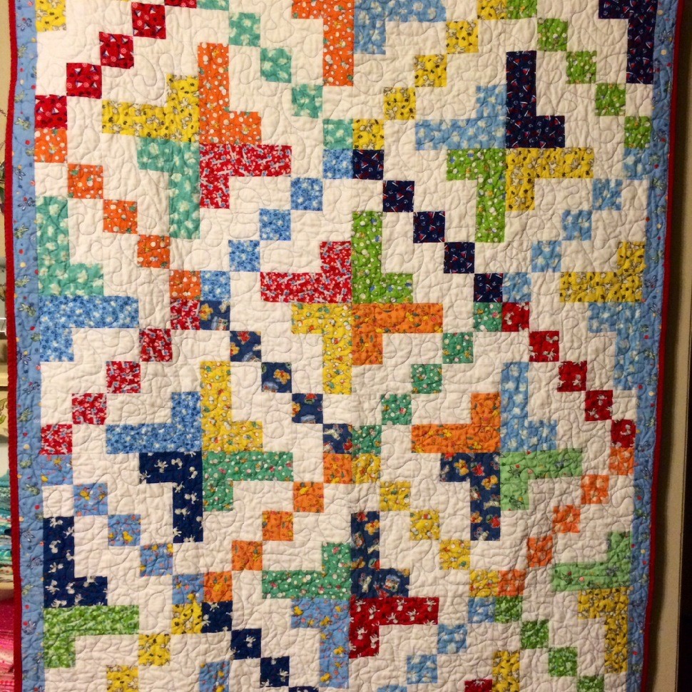 Vintage Baby Quilt Quiltsby me