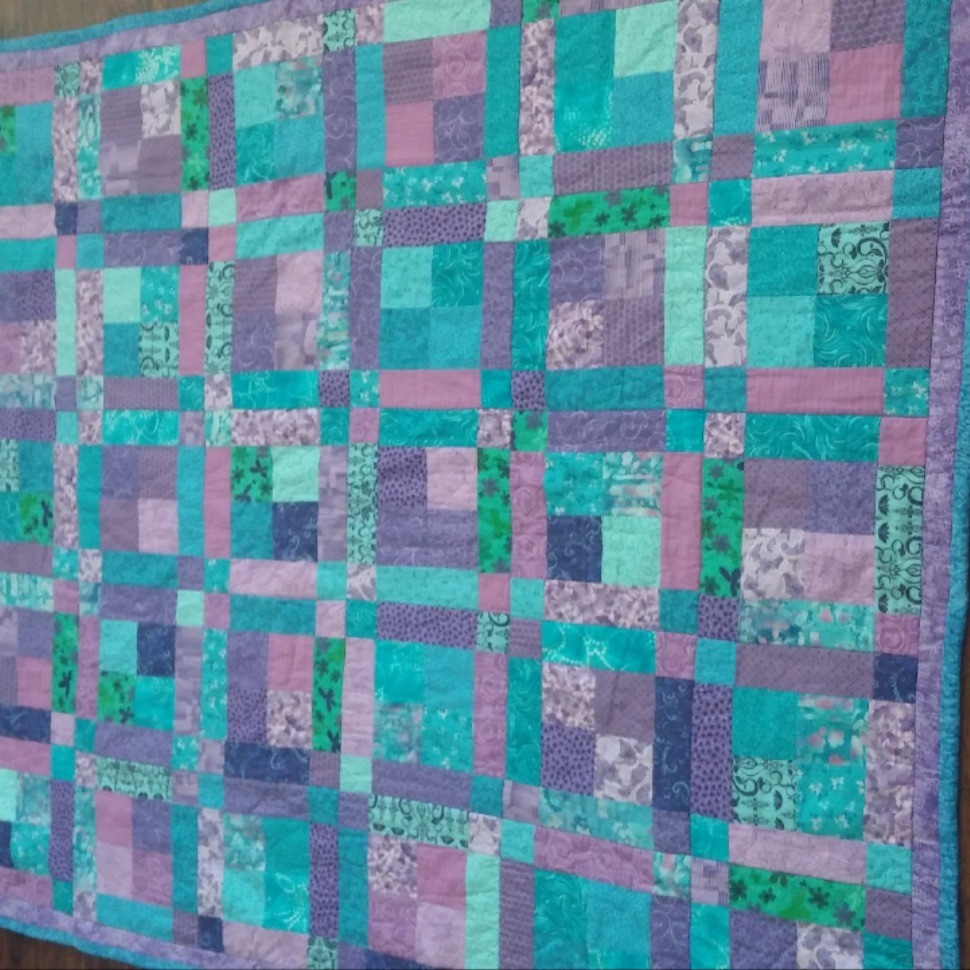 Purple and Teal Squares
