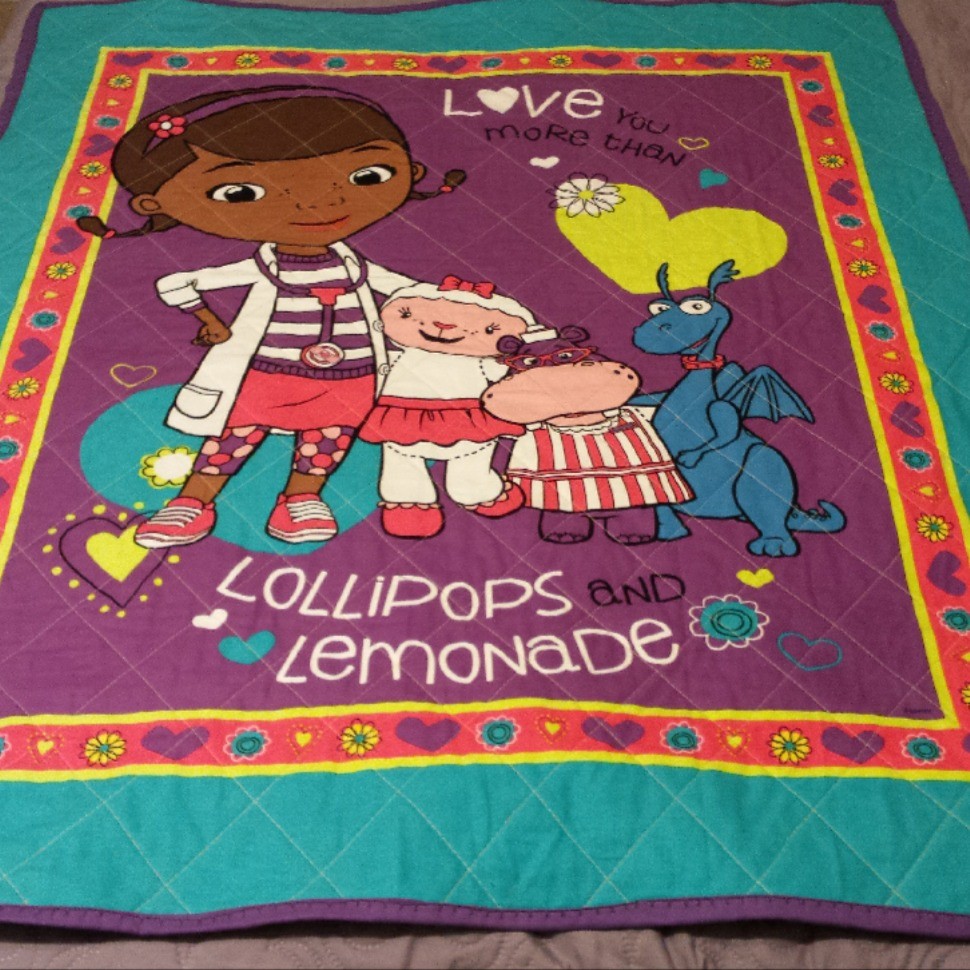 Chloe's Dr. McStuffin's nap quilt